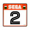 SEGA RALY 2 -  sticker siège numero 1