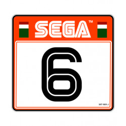 copy of sega rally 2 sticker siège numero 6