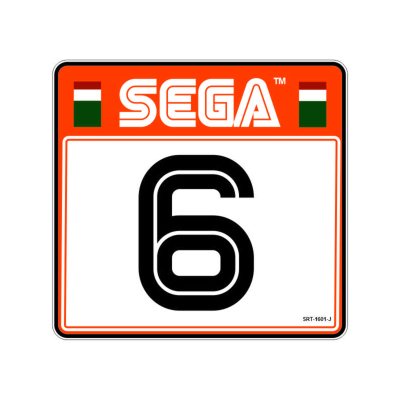copy of sega rally 2 sticker siège numero 6