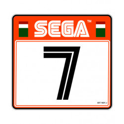 copy of sega rally 2 sticker siège numero 7