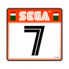 copy of sega rally 2 sticker siège numero 7