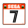 SEGA RALY 2 -  sticker siège numero 7