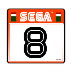 copy of sega rally 2 sticker siège numero 8