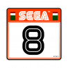 SEGA RALY 2 -  sticker siège numero 8